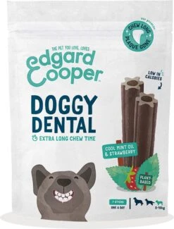 Merkloos Edgard & Cooper Doggy Dental Sticks Aardbei - Frisse Muntolie Small -Hondenspullen Verkoop 913x1200 15