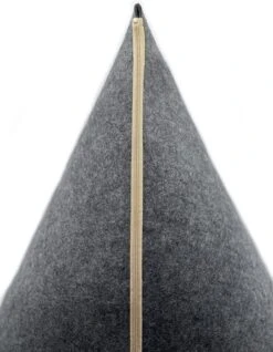 Grey Cat® - Kattenmand - Tipi Kattentent + Kussen - Vilt – Donkergrijs - Ø 57 Cm X 60 Cm -Hondenspullen Verkoop 933x1200 6