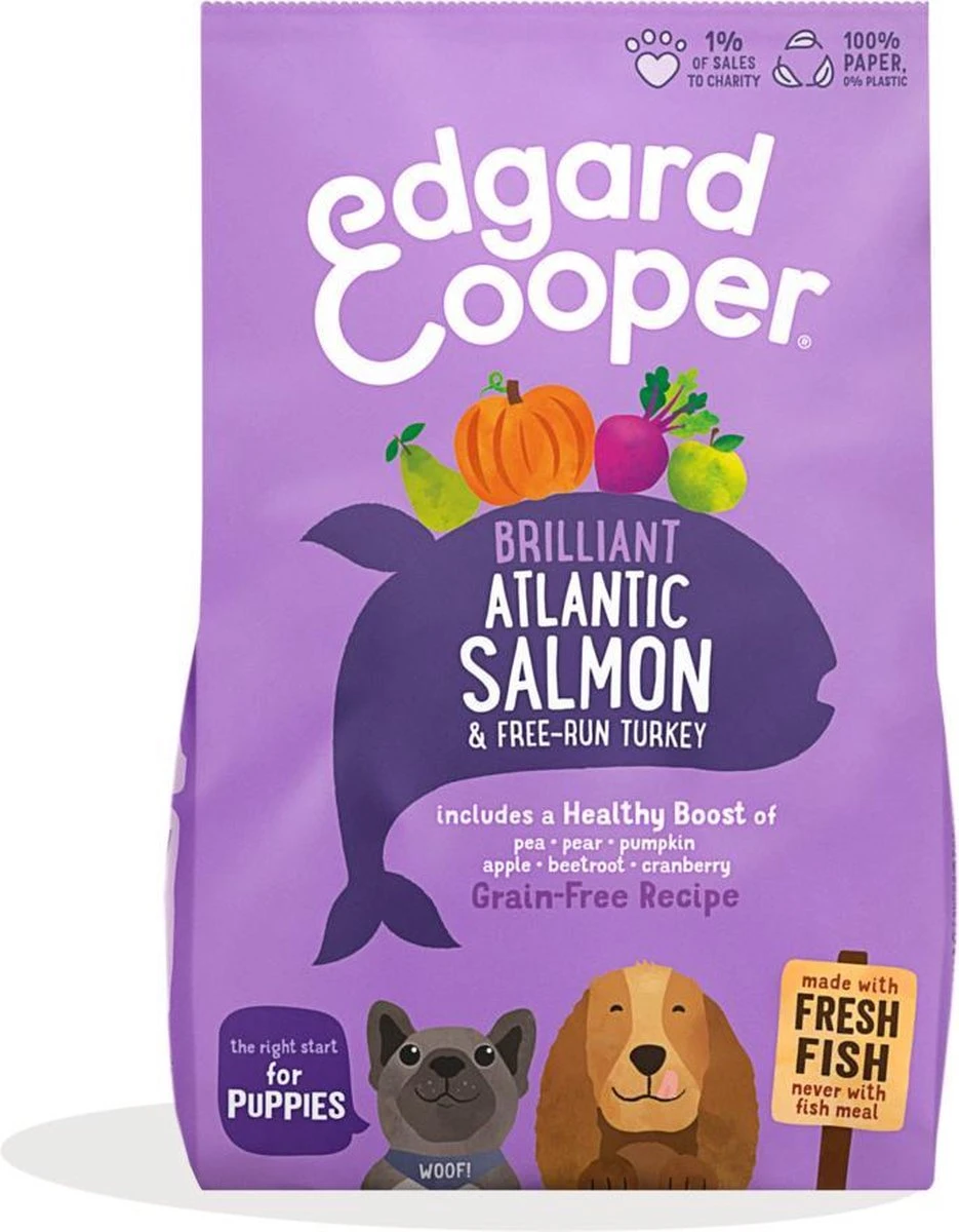 Edgard & Cooper Hondenvoer Puppy Verse Zalm En Kalkoen 7 Kg 11 Edgard & Cooper Hondenvoer Puppy Verse Zalm En Kalkoen 7 Kg - Afbeelding 9