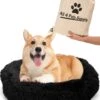 All 4 Pets Supply® Hondenmand Donut - Kattenmand - Maat S - Geschikt Voor Honden/katten Tot 40 Cm - Hondenkussen - Zwart -Hondenspullen Verkoop 953x1200 3