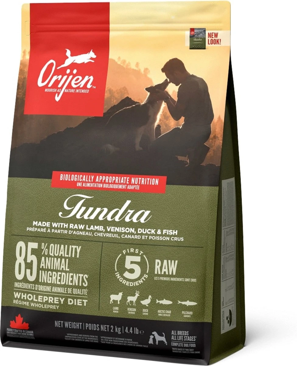 Orijen Whole Prey Tundra Dog - Geit & Zwijn - Hondenvoer - 2 Kg 3 Orijen Whole Prey Tundra Dog - Geit & Zwijn - Hondenvoer - 2 Kg