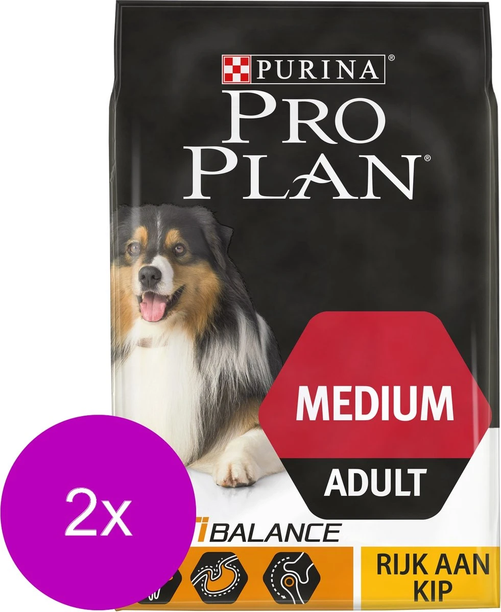Pro Plan Dog Adult Medium Breed Kip - Hondenvoer - 2 X 14 Kg 3 Pro Plan Dog Adult Medium Breed Kip - Hondenvoer - 2 X 14 Kg