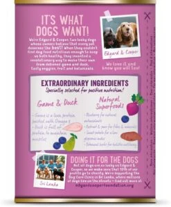 Edgard & Cooper Wild & Eend Blik - Voor Volwassen Honden - Hondenvoer - 12 X 400g -Hondenspullen Verkoop 996x1200 13