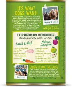 Edgard & Cooper Lam & Rund Blik - Voor Volwassen Honden - Hondenvoer - 12 X 400g 16 Edgard & Cooper Lam & Rund Blik - Voor Volwassen Honden - Hondenvoer - 12 X 400g -Hondenspullen Verkoop 996x1200 2