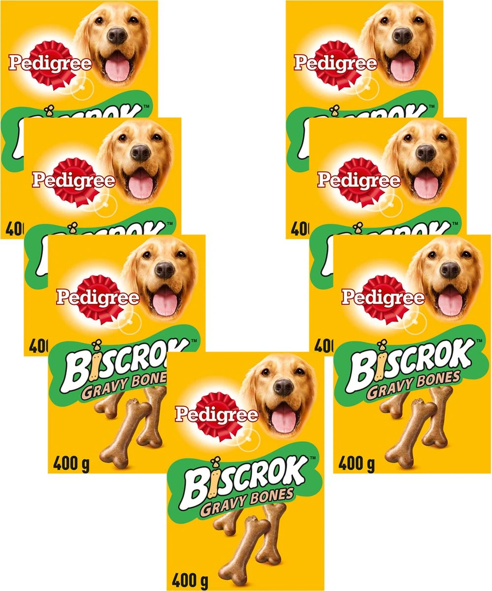 Pedigree Biscrok Gravy Bones Hondensnacks - 7 X 400 Gr 5 Pedigree Biscrok Gravy Bones Hondensnacks - 7 X 400 Gr - Afbeelding 3